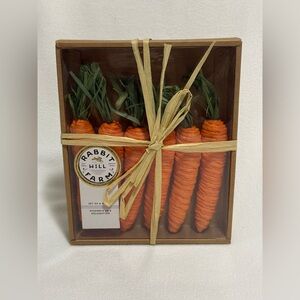 Rabbit Hill Farm Decorative Carrot Set of 6 - New In Box